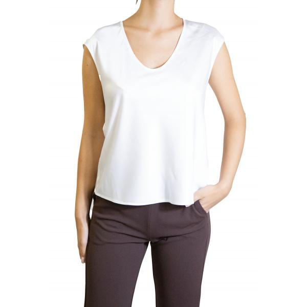 Top monocolour con scollo a U Imperial